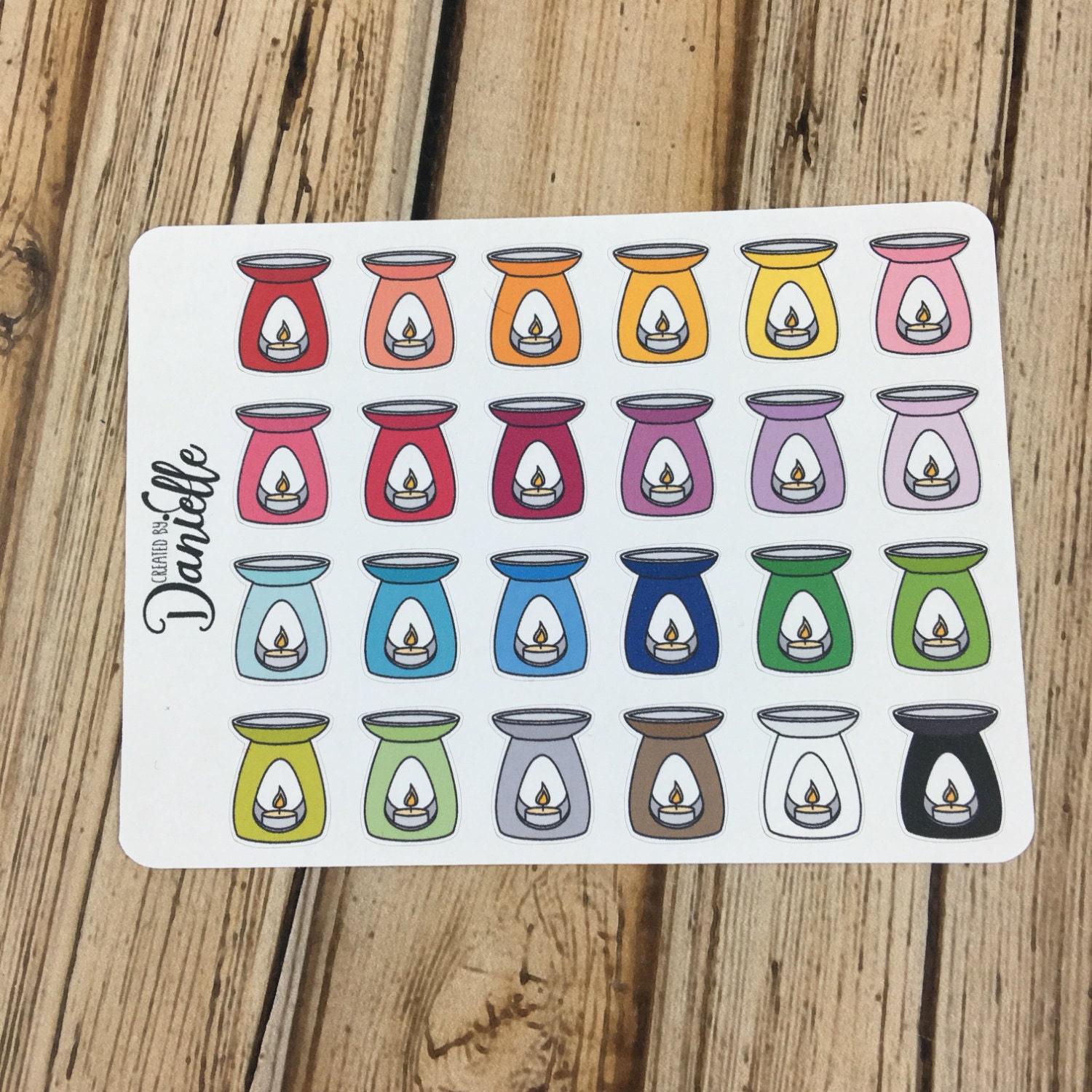 Wax Warmer Planner Stickers Wax Melt Stickers Candle Warmer Etsy