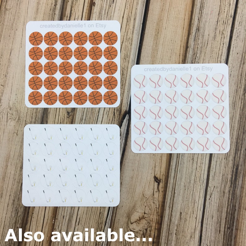 Sports Stickers Basketball Planner Stickers Sports Planner Etsy