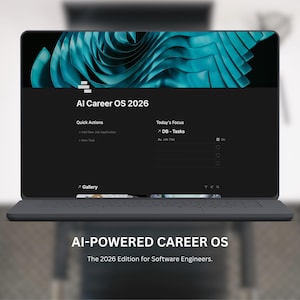 AI Career OS 2026: Notion Job Tracker for Software Engineers, Tech Interview Prep, Automated Career Dashboard & AI Resume Prompts