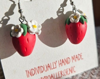 Pendientes de arcilla polimérica hechos a mano- Summer Berries