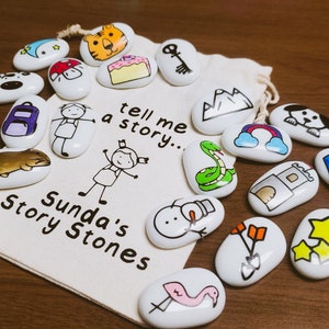 Personalized Story Stones- a great learning gift for kids!