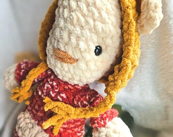 Oso de peluche del bosque tejido a mano: un peluche acogedor y caprichoso