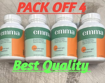 Suplemento Emma para la salud intestinal: apoyo digestivo, aumento de energía, fórmula para el metabolismo (60 cápsulas)