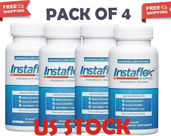 PAQUETE 4) Instaflex Fórmula para la Salud Articular 30 Cápsulas – Favorece el cartílago, la movilidad y el bienestar articular diario.