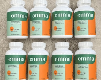 Emma Gut Health Supplement Pack of 8 – Digestive & Bloating Relief Capsules