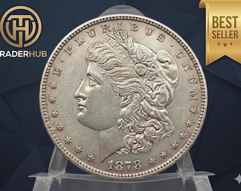 Juego de dólares de plata Morgan de 1878 – Colección histórica de monedas de plata antiguas de EE. UU.