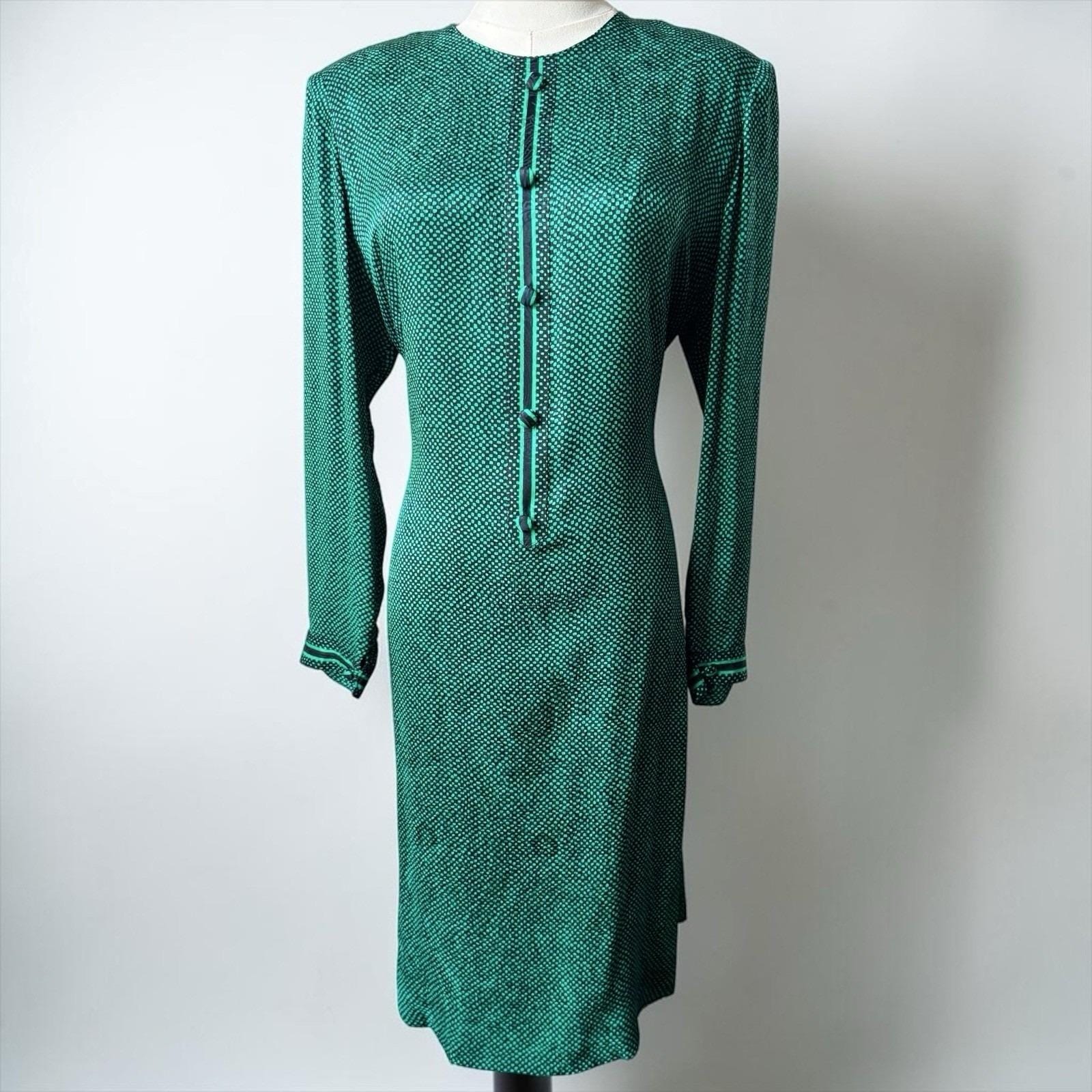 Emerald Vintage Dress - Etsy