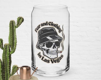 Vaso de cerveza Bat Country — Vaso de cerveza Gonzo, regalo de Hunter Thompson, vaso para beber de Las Vegas, regalo para fans de Miedo y asco en Las Vegas, 473 ml