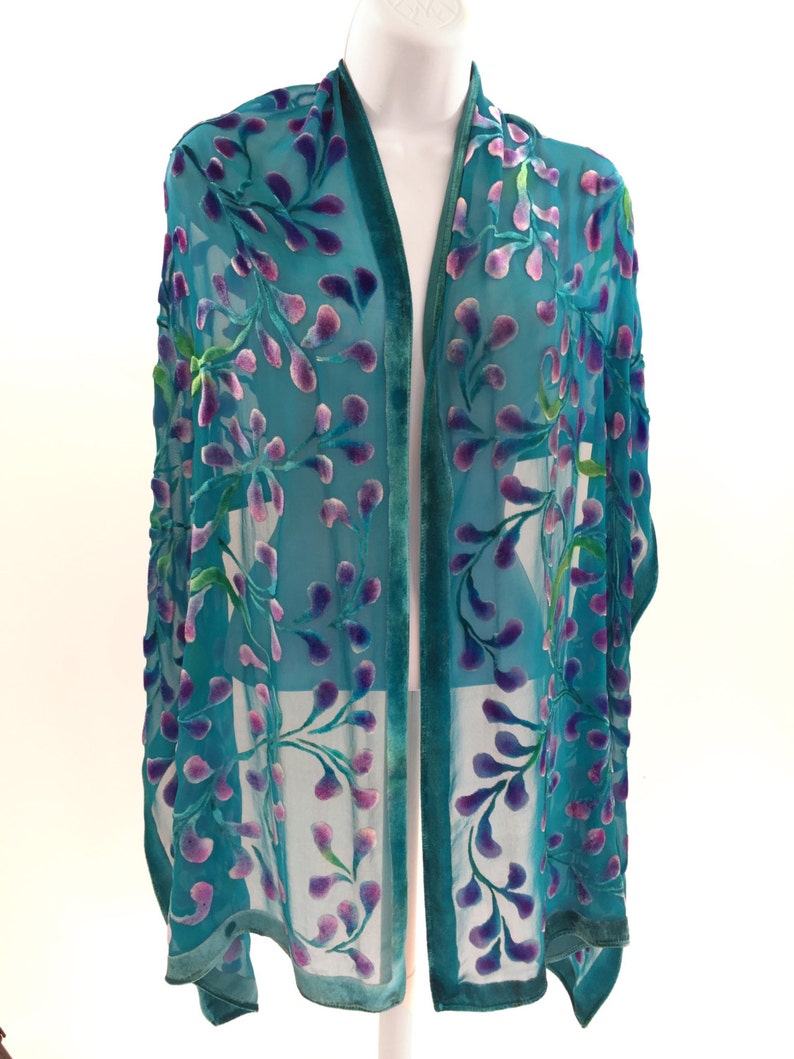 hand printed silk scarves