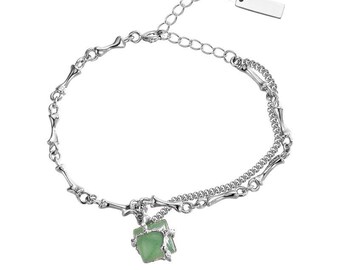 Aventurine bracelet | 925 sterling silver