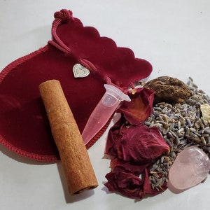 Love Drawing Mojo Hand Gris-Gris Bag Hoodoo Rootwork Conjure Witchcraft Magick Gift