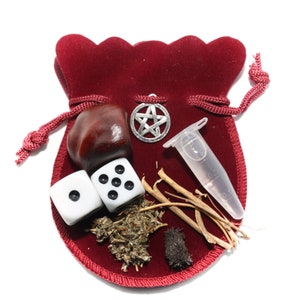 Gambler&#39;s Mojo Gris-Gris Hand Hoodoo Root Work Conjure Witchcraft Casino Hit Big Gift