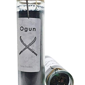 Ogun Orisha Charged and Loaded Hoodoo Candle