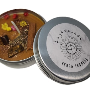 Lughnasadh Sabbat Altar Wiccan Spell Candle