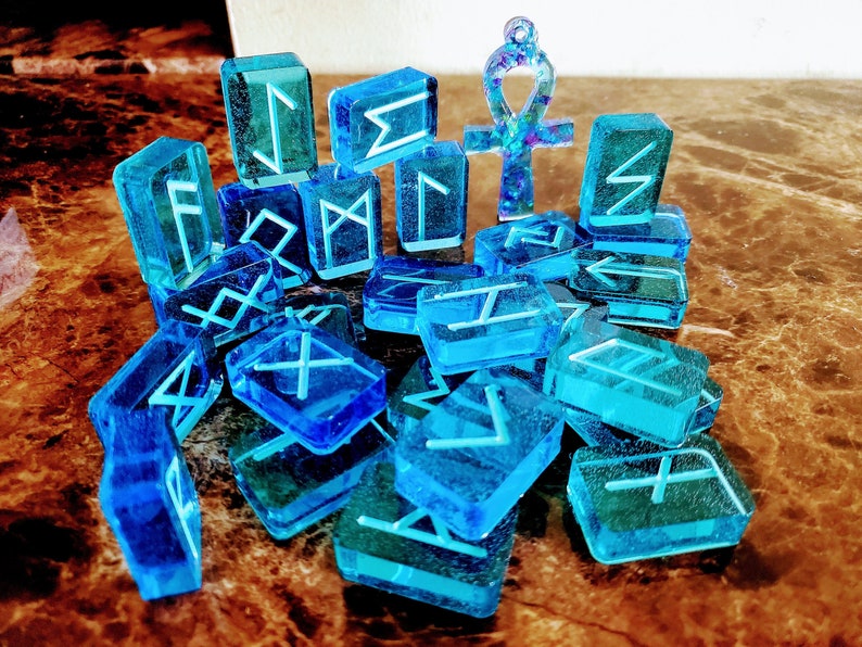 Forever Rune Elder Futhark Resin Runes Dedicated to Yemaya - Etsy