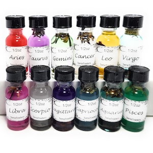 Complete Zodiac Oils Set For All Signs Astrology Sign Gift Set