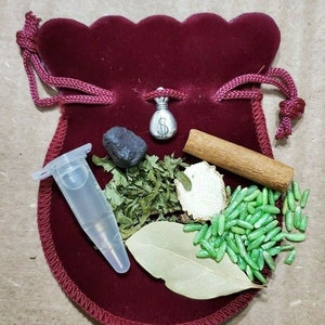Money Drawing Mojo Hand Gris-Gris Bag Hoodoo Rootwork Conjure Witchcraft Magick Gift