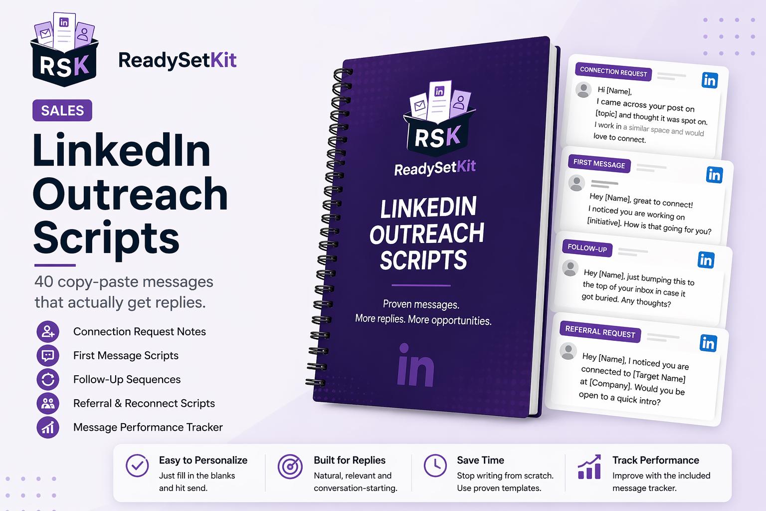 Linkedin Outreach Scripts | 40 Copy-paste Messages | Connection ...