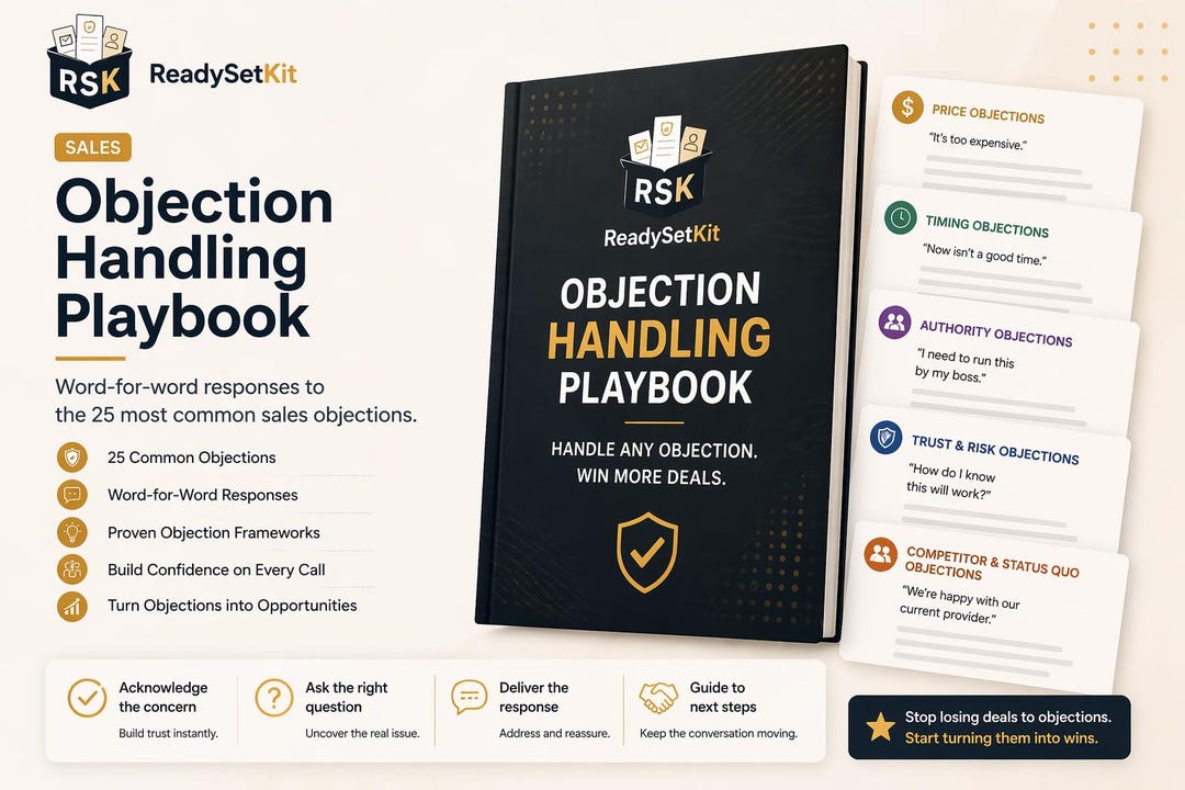 Sales Objection Handling Playbook | 25 Word-for-word Responses ...