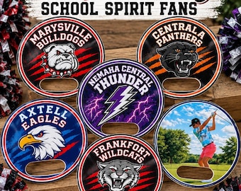 Custom School Spirit Fans