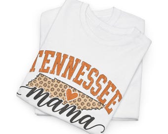 Tennessee Mama Leopard Print Shirt, Southern Mom Graphic Tee