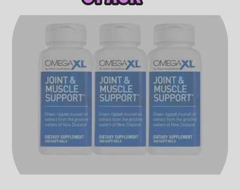 3 Pack Omega XL 300 Softgels | Natural Joint Support with Green-Lipped Mussel Oil
