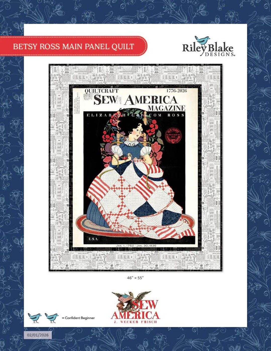 Riley Blake Sew America Betsy Ross Panel Quilt Kit - Etsy
