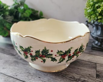 Lenox Teleflora Holiday Bowl