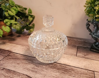 Açucareiro vintage com corte em diamante