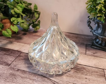 Godinger Shannon Clear Lead Crystal Hershey Kiss Covered Candy Dish