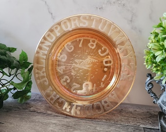 Vintage Belmont Glass Marigold Carnival Glass Child's Plate