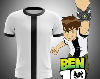 Animated Ben 10 Omnitrix Jersey Unisex T-Shirt - #10 - 3D Print Quick-Dry Breathable Shirt for Summer, Sports, Biking & Outdoor Training