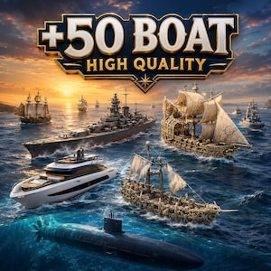 50+ Boat STL Bundle, Ship 3D Print Files, Battleship, Submarine, Yacht and Sailing Models, Naval Miniatures, Digital Download