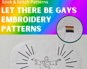 Niech będą geje – wzory do haftu Stick and Stitch | Transfer rozpuszczalny w wodzie