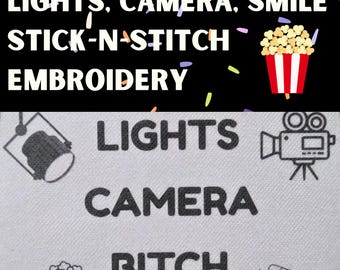 Uśmiech tancerki Wzór do haftu Stick and Stitch | Transfer rozpuszczalny w wodzie