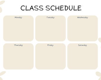 Horario semanal imprimible para niños, planificador estudiantil colorido (plantilla PDF)
