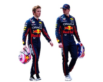 Traje de carreras Red Bull CIK/FIA Nivel 2 2025 Traje de carreras Red Bull Max Verstappen Traje de carreras Red Bull Liam Lawson Todas las tallas - Personalización gratuita