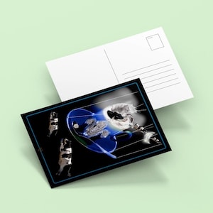 Printable Art Postcards Grand Moo Postcard, Instant download Size 5x7, Digital files JPG for print, Ideal for framing and gifting, 300dpi