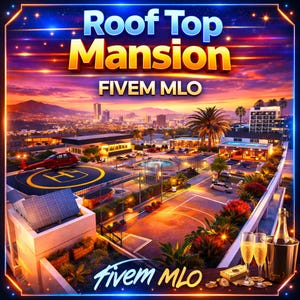 Rooftop Mansion | Fivem mlo | Mlo | Optimized| Roleplay | High quality|