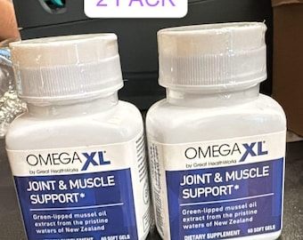 2 Pack OmegaXL, Supplement Green-Lipped Mussel Oil - 60 Softgels