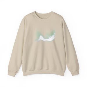 Minimal Ghost Illustration Sweatshirt | Soft Spooky Artwork