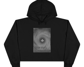 Ataraxia Swirl-posterkunst crop hoodie | Calm vortex-afbeelding