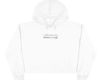 Me and My Dog Hoodie, sarcastic crop sweatshirt, funny dog quote for women