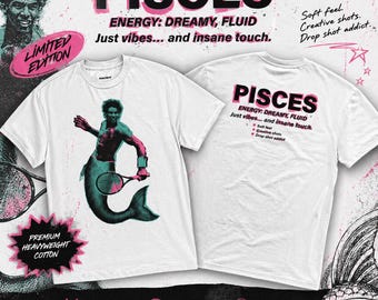 T-shirt med tennisspelare från FISKAR | RACQIX Zodiac Graphic Tee