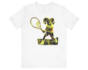 Väduren Tennisspelare Grafisk T-shirt | Stjärntecken Astrologi Athletic Streetwear