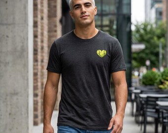 I Heart Pushers Tennis T-shirt, Tennisbollgrafik T-shirt, Streetwear Komfort