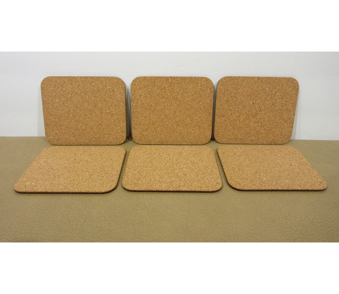 Jason Coasters Set of Six in Breeze Pattern With Cork Backs Etsy