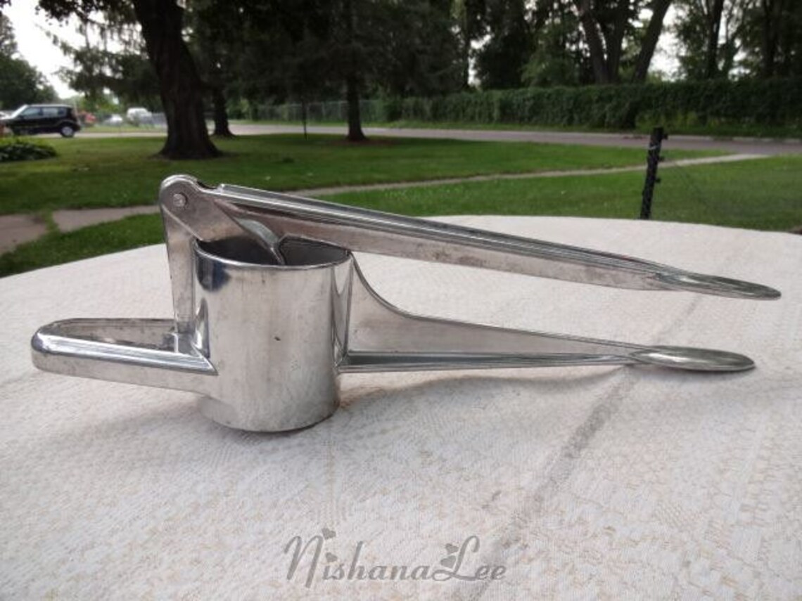 Vintage Aluminum Potato Ricer Spaetzle Press Noodle Maker Etsy