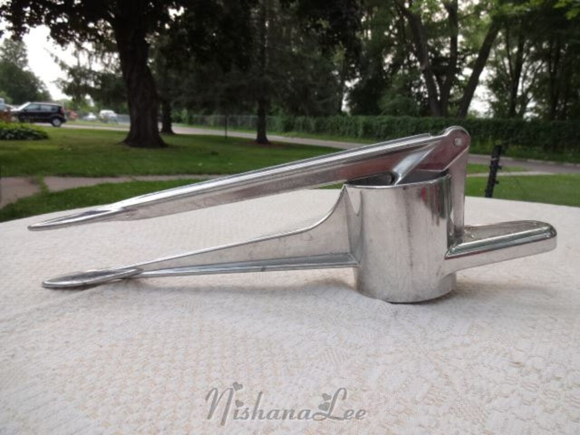 Vintage Aluminum Potato Ricer Spaetzle Press Noodle Maker Etsy