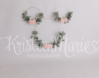 Boho Minnie Maus Floral Hoop Digitaler Hintergrund (Digitaler Download)